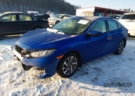 2018 Honda Civic Ex from USA, damaged, VIN 2HGFC2F72JH590752